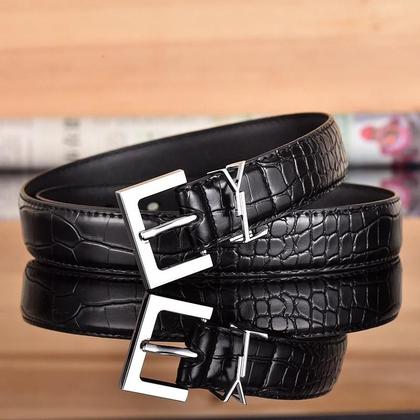 Imagem de Cinto Feminino de Couro Luxo 2,8cm - Acessório de Moda Clássico