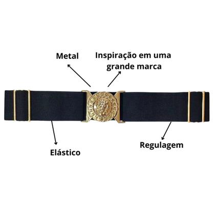 Imagem de Cinto Feminino Fashion Elástico Largo Luxo Solange