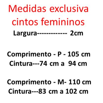 Imagem de Cinto Feminino RMarqCollection Material Couro Fivela dourada Largura (2 cm)