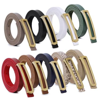 Imagem de Cinto Fino Feminino com Fivela Retangular