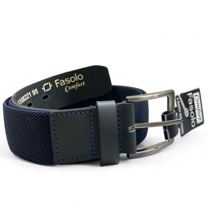 Imagem de Cinto Masculino Com Elástico Couro Legítimo Fasolo Casual