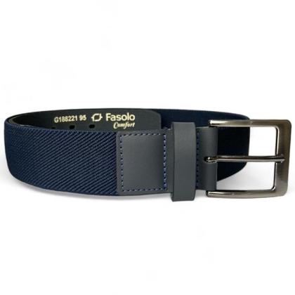 Imagem de Cinto Masculino Com Elástico Couro Legítimo Fasolo Casual