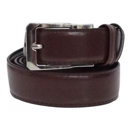 Imagem de Cinto Masculino Couro Dupla Face Preto E Marrom Social Imperio Regulável Legitimo