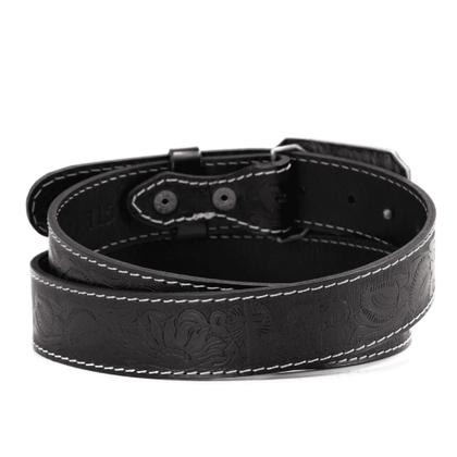 Imagem de Cinto Masculino Couro Fivela Cruz Trabalhada Estilo Country de Estrela