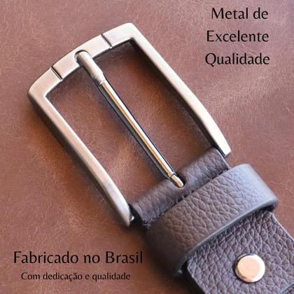 Imagem de Cinto Masculino Couro Legítimo Preto ou Marrom Marca BELLVOLPE