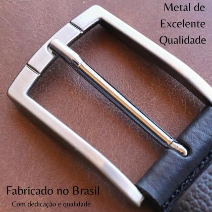 Imagem de Cinto Masculino Couro Legítimo Preto ou Marrom Marca BELLVOLPE