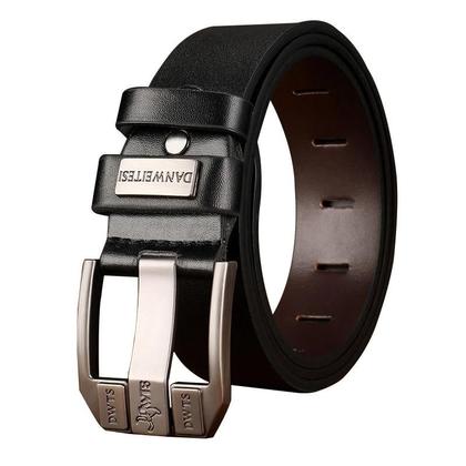 Imagem de Cinto Masculino de Couro Genuíno - Luxo Vintage com Fivela de Pino