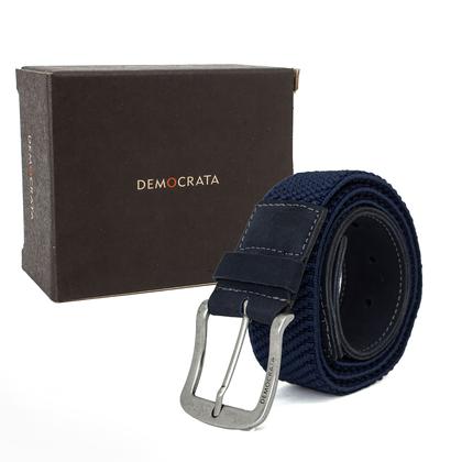Imagem de Cinto Masculino Democrata Elástico Couro Confortável Casual Metal Resistente