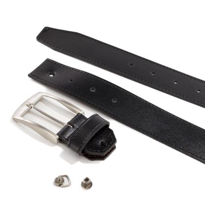 Imagem de Cinto Masculino Dupla Face Ajustável Fivela Removível Para Todos os Estilos