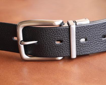 Imagem de Cinto Masculino Dupla Face Couro Legítimo - BELLVOLPE