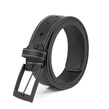 Imagem de Cinto Masculino Em Couro Use Young Fivela Quadrada Preta