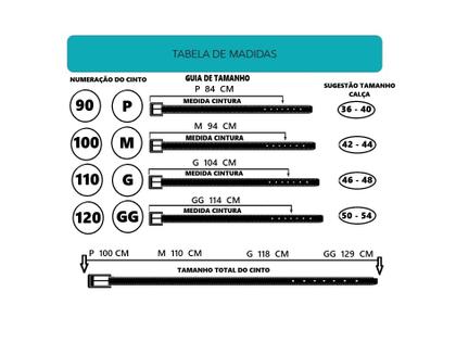 Imagem de Cinto Masculino Esportivo Elástico Couro Resistente Premium