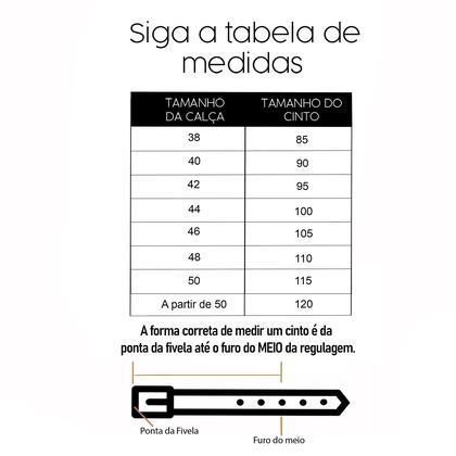 Imagem de Cinto Masculino Fasolo Casual Elástico Couro Largo Confortável