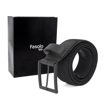 Imagem de Cinto Masculino Fasolo Casual Elástico Couro Largo Confortável