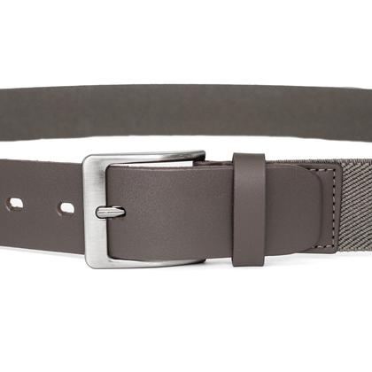 Imagem de Cinto Masculino Fasolo Casual Largo Elástico Couro Legítimo Confortável