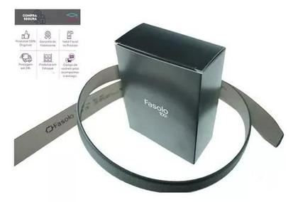 Imagem de Cinto Masculino Fasolo Couro Legítimo Social