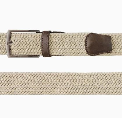 Imagem de Cinto Masculino Ferracini Flex Elástico Trançado Bege - FC60