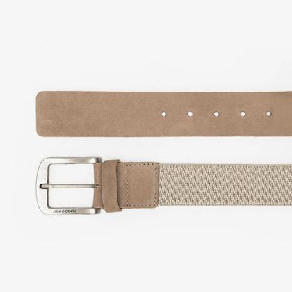 Imagem de Cinto Masculino Largo Democrata Denim Bege