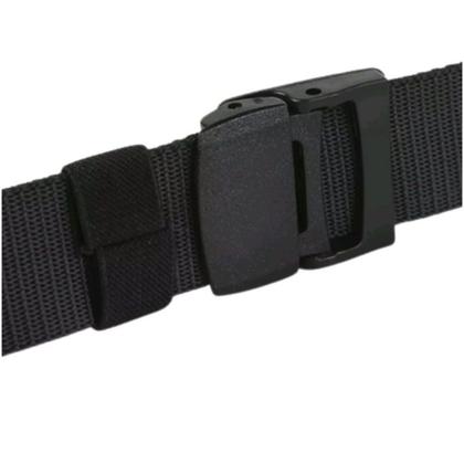 Imagem de Cinto Masculino Preto de Elástico Grosso Com Fivela de Plástico Antialérgica