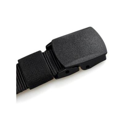 Imagem de Cinto Masculino Preto de Elástico Grosso Com Fivela de Plástico Antialérgica