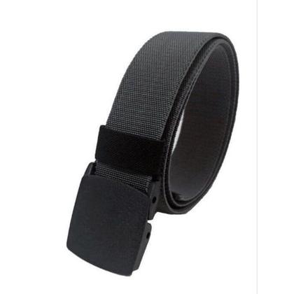 Imagem de Cinto Masculino Preto de Elástico Grosso Com Fivela de Plástico Antialérgica