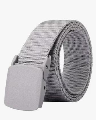 Imagem de Cinto Masculino Preto de Nylon Grosso Com Fivela de Plástico