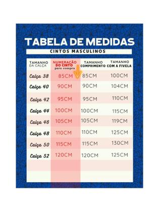 Imagem de Cinto Masculino Social Fasolo Couro Legítimo