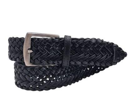 Imagem de Cinto masculino trançado trissê couro unisséx 24124