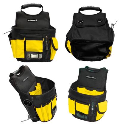 Imagem de Cinto Organizador de Ferramentas com Alça Removível e Bolsos - Bomvink