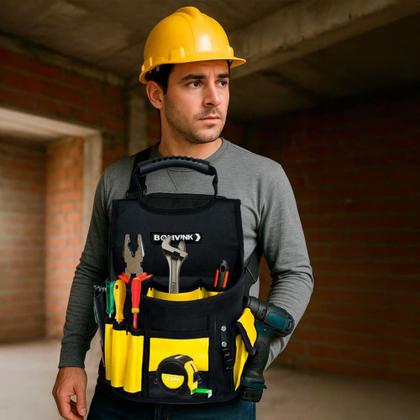 Imagem de Cinto Organizador de Ferramentas com Alça Removível e Bolsos - Bomvink
