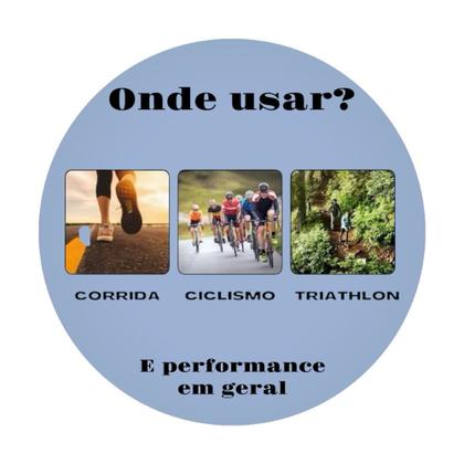 Imagem de Cinto Porta Número Para Corrida Triathlon Ciclismo Gel Carbo