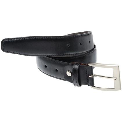 Imagem de Cinto Preto Masculino Social Com Fivela De Metal