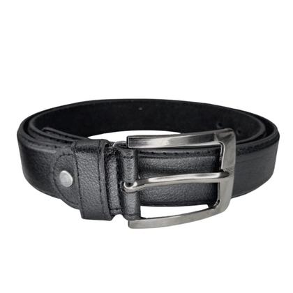 Imagem de Cinto Preto Masculino Social Com Fivela De Metal