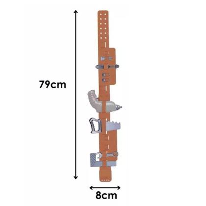 Imagem de Cinto Regulável Com Ferramentas Brinquedo Capacete Oficina