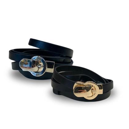 Imagem de Cinto regulável preto com fivela de encaixe