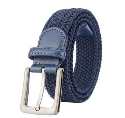 Imagem de Cinto Trançado Elástico Fivela De Metal Costura Reforçada