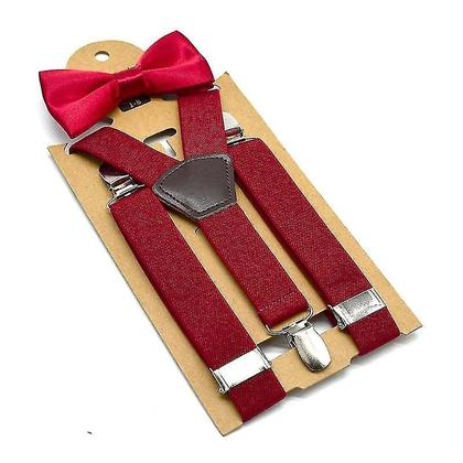 Imagem de Cintos suspensórios suspensórios conjunto de gravata borboleta de luxo