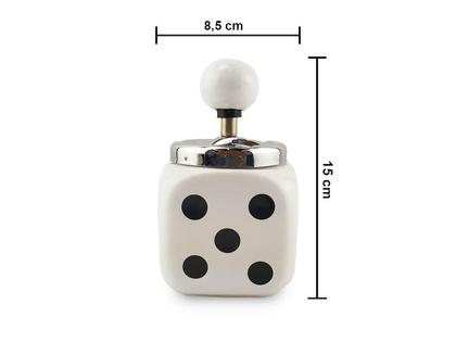 Imagem de Cinzeiro Ceramica Com Tampa E Reservatório Branco