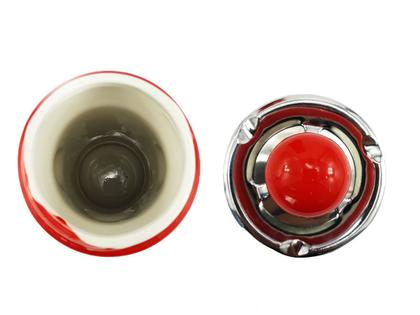 Imagem de Cinzeiro Decorativo Modelo Hidrante Americano Com Tampa Giratória Vermelho 28cm