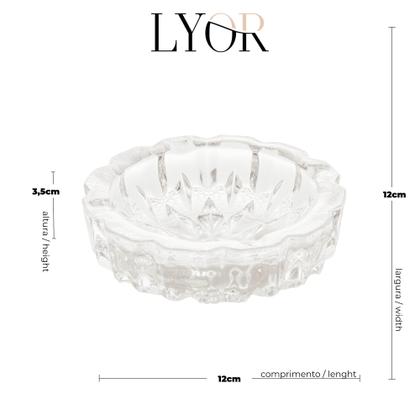 Imagem de Cinzeiro Decorativo Para Mesa em Vidro Sunshine 12x3cm