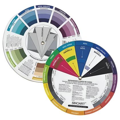 Imagem de Circulo Cromatico Sinoart 23cm Para Harmonia Das Cores