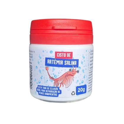 Cisto de Artêmia Salina 40g Ovos de Artemia Betta - Hanimal Imagem de Cisto de Artêmia Salina 40g Ovos de Artemia Betta