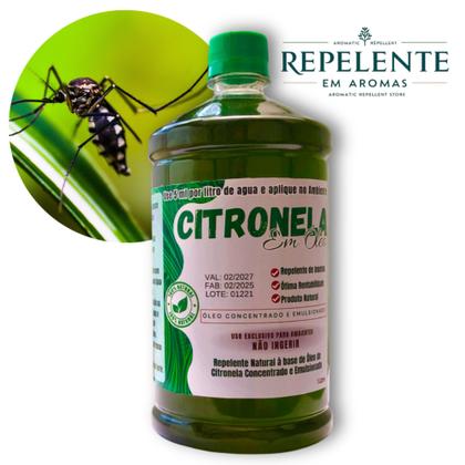 Imagem de Citronela - Óleo de Citronela Concentrado - 1 unid. 1Litro rende 200 l de repelente de Ambiente
