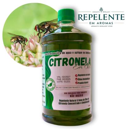 Imagem de Citronela - Óleo de Citronela Concentrado - 1 unid. 1Litro rende 200 l de repelente de Ambiente