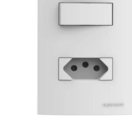 Imagem de Cj 1 Inter Simp 1 Tom 2P+T 20A 250V Branco ATRIA SOPRANO