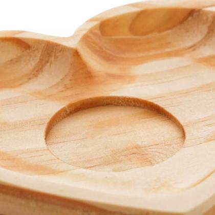 Imagem de Cj 2 Xicaras Com Pires Madeira 13467