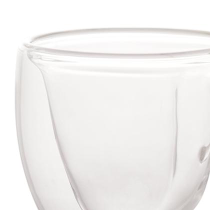 Imagem de Cj.2 Xícaras p/Café Dupla Parede Vidro Boro Silic.Heart 80ml