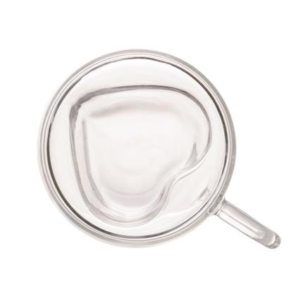 Imagem de Cj.2 Xícaras p/Café Dupla Parede Vidro Boro Silic.Heart 80ml