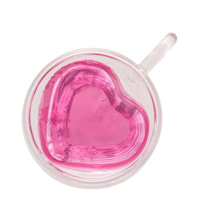 Imagem de Cj.2 Xícaras p/Café Dupla Parede Vidro Boro Silic.Heart 80ml