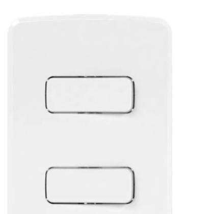 Imagem de Cj 4x2 2 Interruptor Simples 10A Branco COMPOSÉ WEG